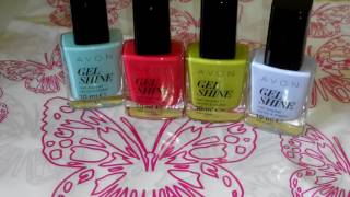 Обзор на обновленные лаки для ногтей Avon Gel Shine, новинка каталога 12/2016.