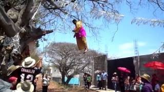 Colgando a Judas en Emiliano Zapata Michoacan Viacrucis de Semana Santa 2017