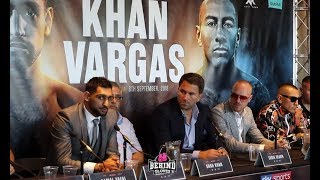 AMIR KHAN-SAMUEL VARGAS PRESSER "THIS FIGHT FOR ME WILL LEAD TO BIGGER FIGHTS, BIGGER NAMES!”