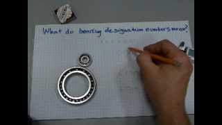 What do bearing designation numbers mean?