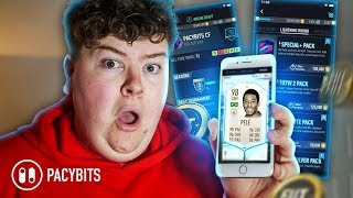 GIVING AWAY COINS AND PLAYERS ON PACYBITS! 98 PELE! OPENING LIGHTNING ROUNDS (FIFA 19 PACYBITS)