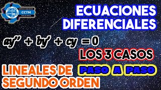 ???? ¿Cómo resolver una ecuación diferencial de segundo orden? | Coeficientes constantes | Ejemplos