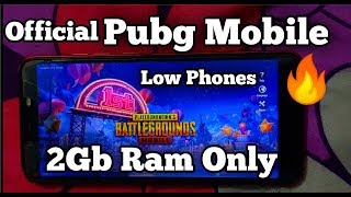 Pubg mobile 2gb ram phones only low end devices