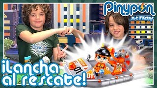 ¡SOCORRO! Necesitamos la LANCHA DE RESCATE ?? ¡Los Pinypon se caen al agua!