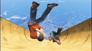 GTA 5 CRAZY Jumps/Falls Compilation (Grand Theft Auto V Fails Funny Moments)