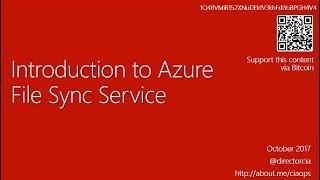 Introduction to Azure File Sync Service