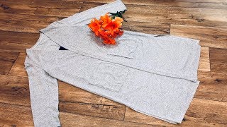Как сшить кардиган. Выкройка кардигана из трикотажа