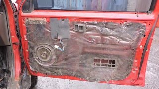 Как снять обшивку двери на Nissan Terrano 2.7 diеsel.