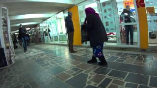 Poor old lady forced to ask for food - Chisinau Moldova