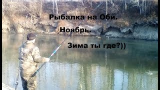 Рыбалка на Оби в Новосибирске. Ноябрь 2019 Зимняя рыбалка на открытой воде?))
