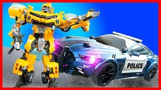 Игровой мультик про машинки. Спасаем город от роботов! Трансформеры Десептиконы снова в городе
