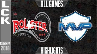 KT vs MVP Highlights ALL GAMES | LCK Summer 2018 Week 8 Day 3 | KT Rolster vs MVP
