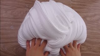♡ How to Make  GIANT FLUFFY SLIME! ♡  DIY Stretchy Big Fluffy Soft Serve Slime!