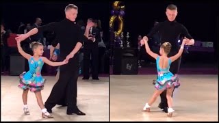 Anastasia Lepin Danse Latines (8 ans) Avec son coach
