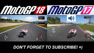 COMPARISON BETWEEN MOTOGP 17 AND MOTOGP 18 [PC Full HD]!!!