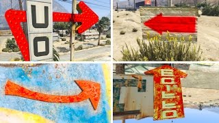 WHAT HAPPENS WHEN YOU FOLLOW THE SECRET HIDDEN ARROW SIGNS IN GTA 5? (GTA 5 Easter Eggs)