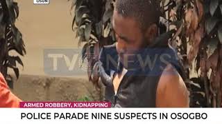 Police parade nine armed robbery suspects in Osogbo