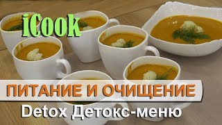 Detox меню. Рецепты Айкук. Готовим с iCook. Полезное питание. Детокс рецепты.