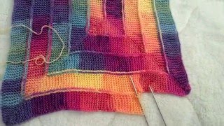 Ten stitch blanket/Плед на 10 петлях