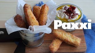 Στικς χαλλούμι με σως γιαουρτιού - Paxxi 1min C141