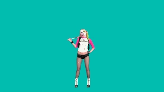 Харли Квинн футаж девушка на зеленом фоне / green screen footage girl