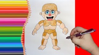 How to draw Bidybab, FNaF, Как нарисовать Бидибаба, ФНаФ