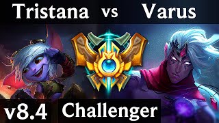 TRISTANA vs VARUS (ADC) // Korea Challenger // Patch 8.4