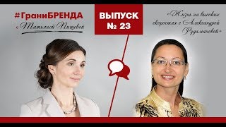 Жизнь на высоких скоростях. Интервью с Александрой Рудамановой. #ГраниБренда Выпуск 23:
