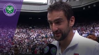 Marin Cilic Wimbledon 2017 final runner-up interview