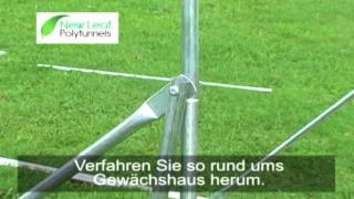 Tunnel-Gewächshaus - Montage