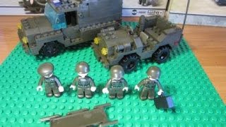 Конструктор Sluban. Лего военный джип.