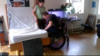 C5/C6 transfer into K2 wheelchair