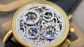크로노스위스(Chronoswiss) 파토스(PATHOS) 18k 금통 더블 크로노그래프 시계