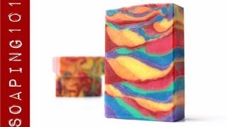 Rainbow Mica in Cold Process Soap   S2W28
