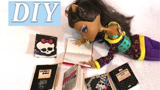 DIY как сделать БЛОКНОТ ДЛЯ КУКОЛ Монстер Хай и Барби часть 2  How to make a notebook for dolls