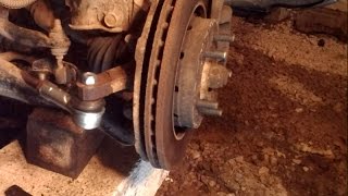 Замена рулевого наконечника Mitsubishi Outlander I