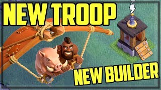 NEW Troop, NEW BUILDER! Clash of Clans UPDATE Sneak Peek - Builder Hall 9!