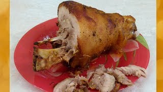 Как приготовить вкусную свиную рульку