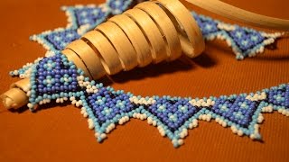Колье из бисера  "Силянка".  Бисероплетение.  Мастер класс
