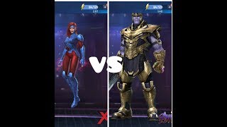 T3 Jean Grey Vs Thanos stage 29 no strikers video - Marvel Future Fight