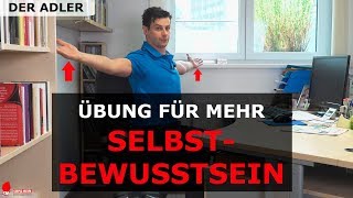 MEHR Selbstbewusstsein mit dieser Übung im Büro | Der Adler (Online Fitness)