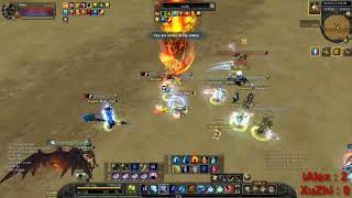 Silkroad Online Feronia iAlex vs XuZhi  Spear Nuker vs Sword Nuker