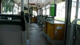 Straßenbahn Gotha Mitfahrt im DUEWAG GT6
