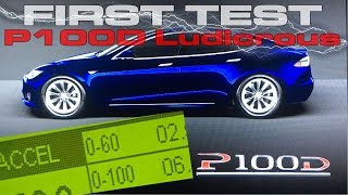 Tesla Model S P100D Ludicrous Performance Review Testing 0-60 MPH 0-100 MPH 1/4 Mile