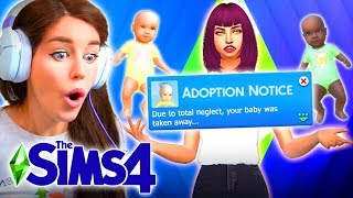 How FAST can I get my baby TAKEN AWAY?! ?? (Sims 4 NEGLECT Challenge... ?)