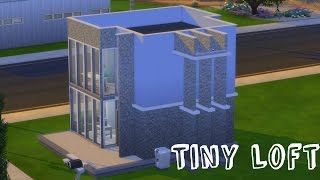 THE SIMS 4: SPEED BUILD || TINY MODERN LOFT || BASE GAME
