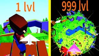 Paper Plane! MAX LEVEL PAPER ON PLANET EVOLUTION? Paper Plane Planet Level 999?