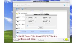 Hard disk drive raw file system recovery