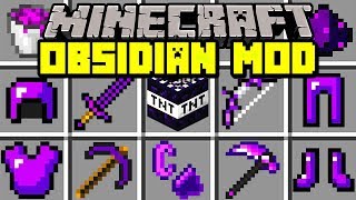 Minecraft OBSIDIAN MOD! | NEW WEAPONS, ARMOR, DIMENSION, & MORE! | Modded Mini-Game