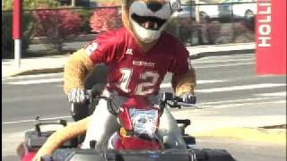 Butch T. Cougar gets ready for game day in Pullman